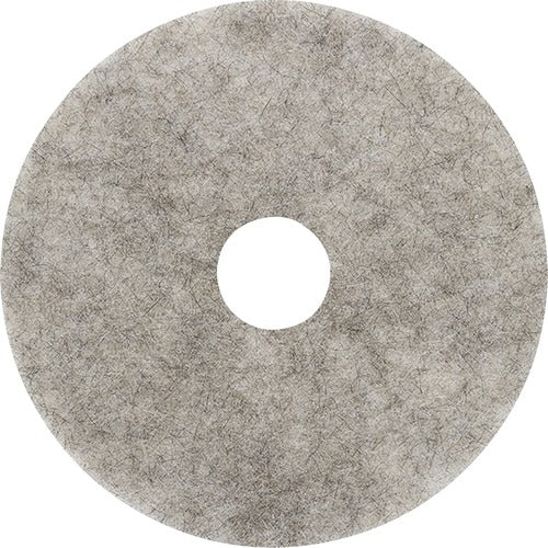 Genuine Joe  Floor Pads,f/Burnishing,Natural Hair Blnd Light,17",5/CT,Ntl-GJO18397