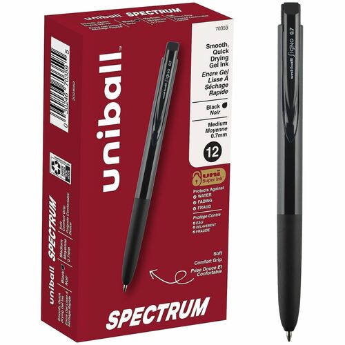 uni-ball Corporation  Pen, Gel, Spectrum, 0.7mm, Black