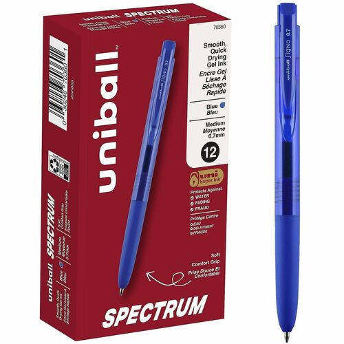 uni-ball Corporation  Pen, Gel, Spectrum, 0.7mm, Blue