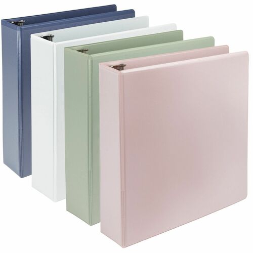 Samsill  Binder,View,D-Ring,2"Cap,Letter,4/PK,Riose/Indigo/Sage/WE