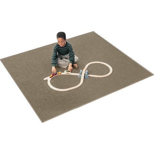 Carpets for Kids  Rug,Anti-static,Nylon,KIDplyBack,Rect,7'6"x12',Mocha
