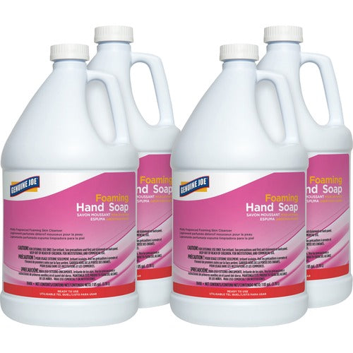 Genuine Joe  Handwash, Foam, Ultra Mild, 1 Gallon, 4/CT, Pink-GJO18418CT