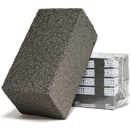Genuine Joe  Brick,f/Cleaning Grills,8"x4"x3-1/2",12/CT,Gray-GJO18417