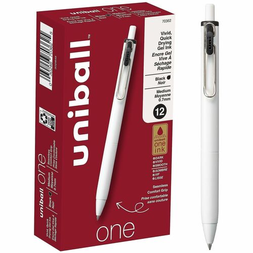 uni-ball Corporation  Pen, Gel, UB One, 0.7mm, Black
