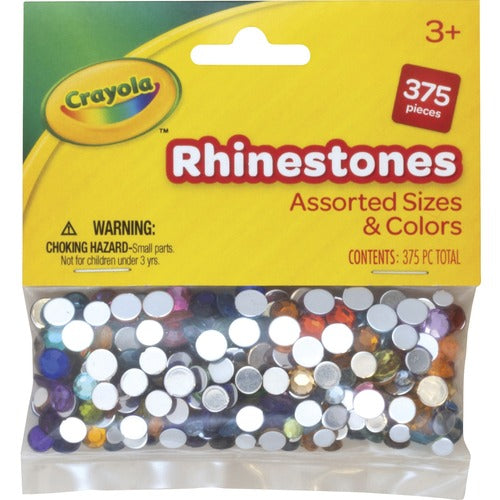 Pacon  Rhinestones, Assorted Sizes, 375/BG, AST