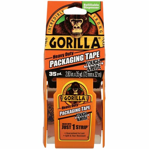 The Gorilla Glue Company  Packaging Tape,w/Tough&Wide Disp,2.83"x30Yds,CL/OE-GOR6045002