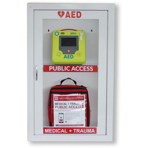 Zoll Medical Corp  Wall Cabinet,Alarmed,f/PARS,14-1/4"x7-15/16"x16-5/8",RD/WE