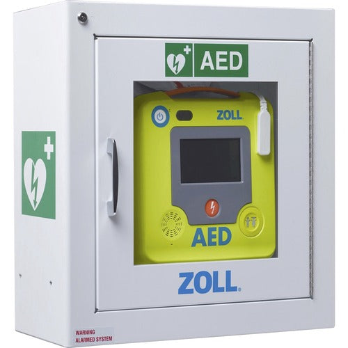 Zoll Medical Corp  Wall Cabinet,f/AED 3,Surface-mounted,17-1/2"x7"x17-1/2",WE