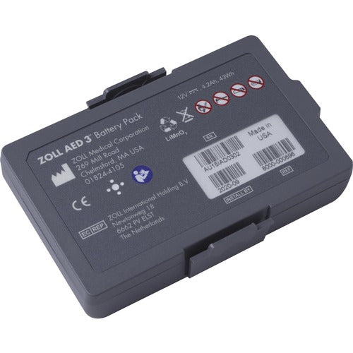 Zoll Medical Corp  Battery,f/AED 3,Lithium Manganese Dioxide,5-Year Life