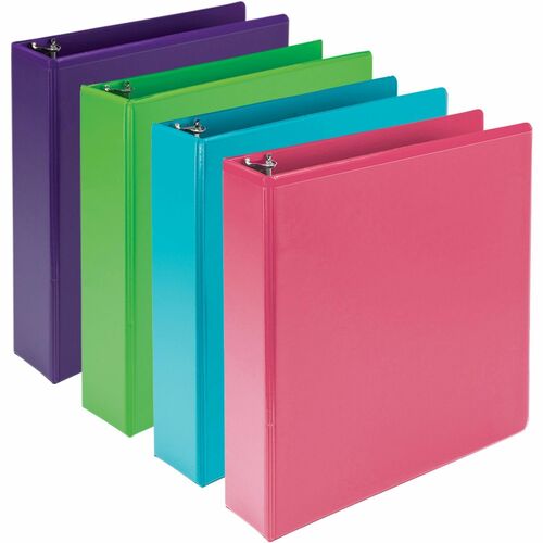Samsill  Binder,EarthChoice,View,Round,2" Cap,Letter-size,4/PK,AST