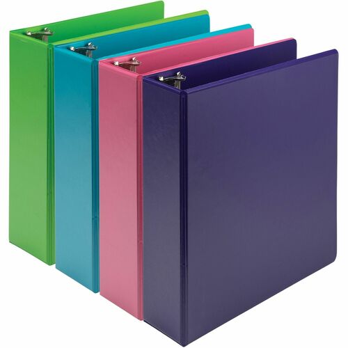 Samsill  Binder,EarthChoice,View,Round,3" Cap,Letter-size,4/PK,AST
