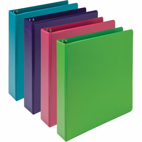 Samsill  Binder,EarthChoice,View,Round,1-1/2"Cap,Ltr-size,4/PK,AST