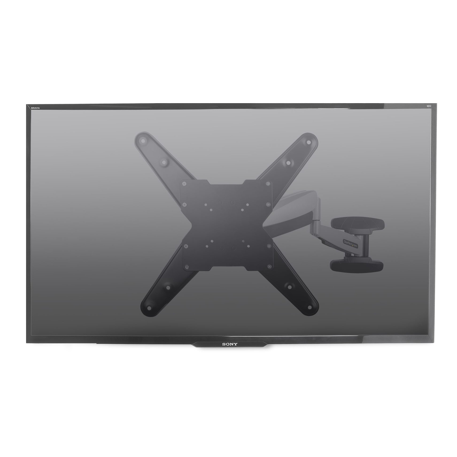 StarTech.com VESA TV Wall Mount, Adjustable Full Motion Mount For 23"-55" Displays, Slim Wall Mount TV Bracket Supports 66lb (30kg), Extendable/Tilting/Swivel Monitor Wall Mount