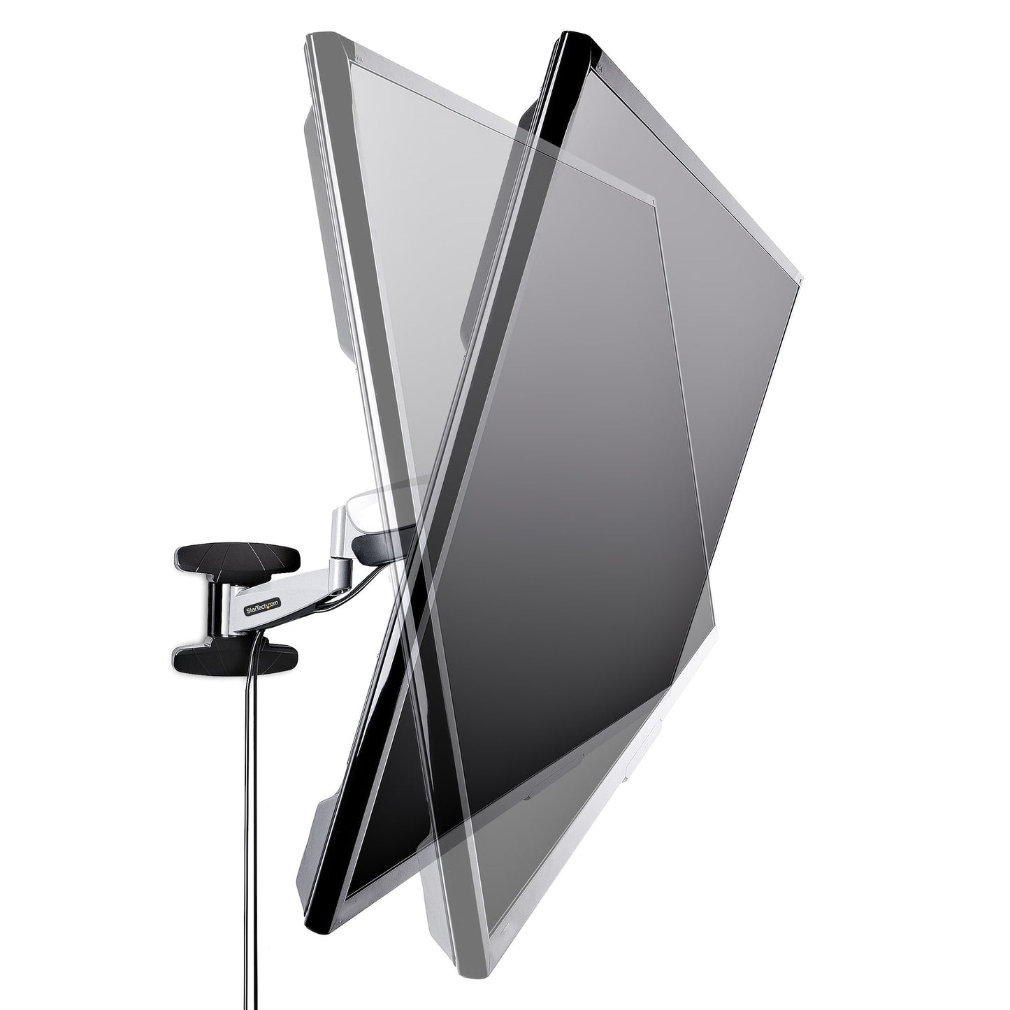 StarTech.com VESA TV Wall Mount, Adjustable Full Motion Mount For 23"-55" Displays, Slim Wall Mount TV Bracket Supports 66lb (30kg), Extendable/Tilting/Swivel Monitor Wall Mount