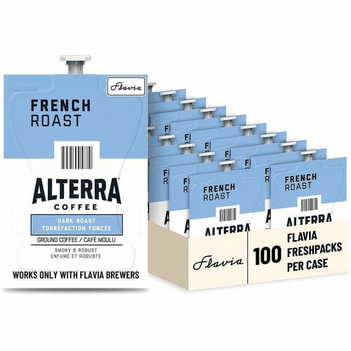 Lavazza  Alterra Coffee Freshpacks, French Roast, 100/CT, Black
