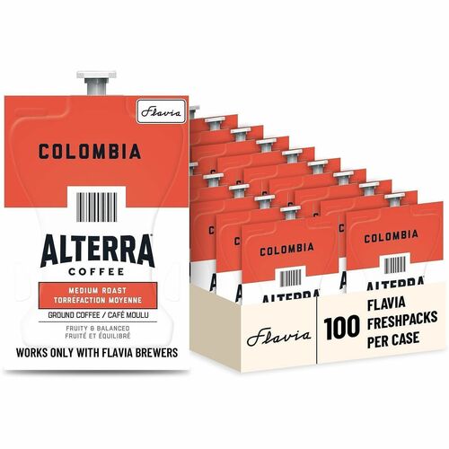 Lavazza  Alterra Colombia Coffee Freshpacks, Medium Roast, 100/CT, BK