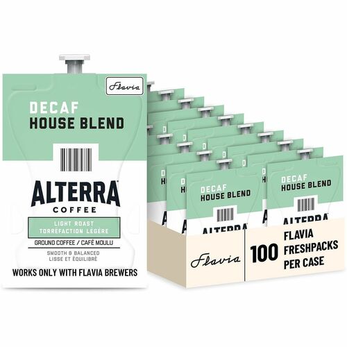 Lavazza  Alterra House Blend Decaf Coffee, 100/CT, Black