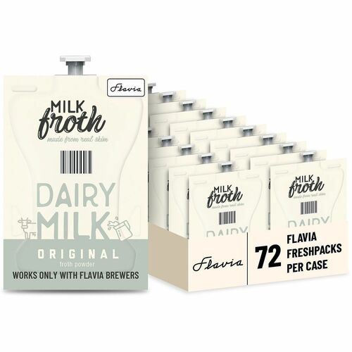 Lavazza  Froth Powder Freshpacks, f/Cappuccinos, Real Milk, 72/CT, WE