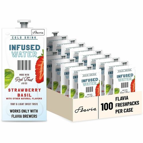 Lavazza  Water, Strawberry Basil, Freshpack, 100/CT, Multi