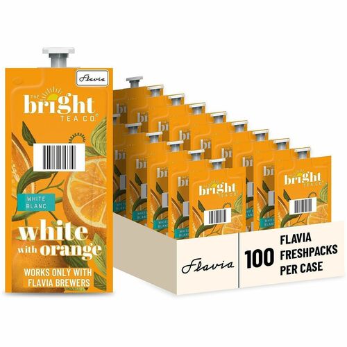 Lavazza  Tea, Bright Tea Co, White w/ Orange, Freshpack, 100/CT, BK