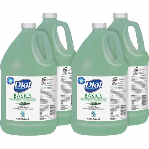 Dial Corporation  Hand Soap Refill,Liquid,Microplastic-free,1 Gal,4/CT,Green