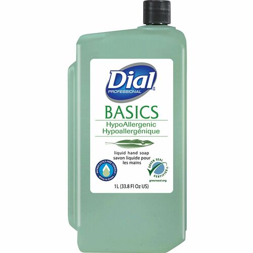 Dial Corporation  Hand Soap Refill,Liquid,Microplastic-free,1 Liter,Green