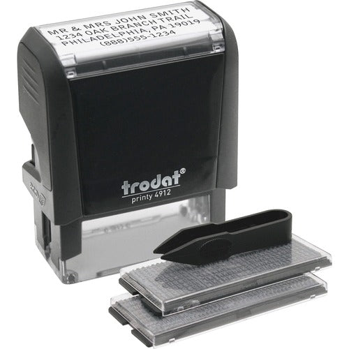 Trodat USA  Date Stamp, Do-It-Yourself, 3/4"x1-7/8", Black