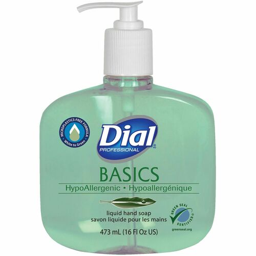 Dial Corporation  Hand Soap Refill,Liquid,Microplastic-free,16oz,Green