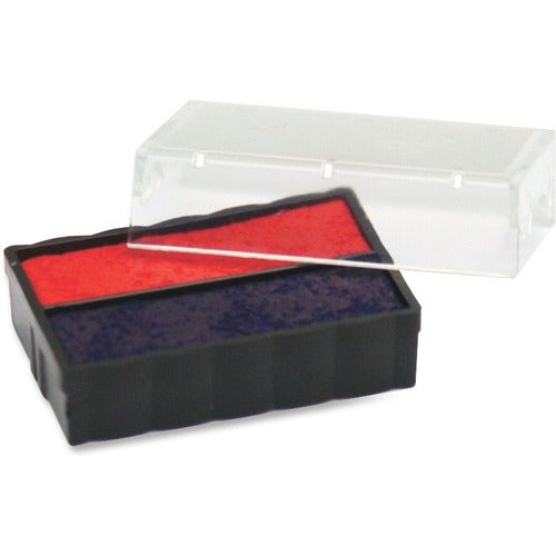 Trodat USA  Replacement Pad, f/E4850L Micro Date Stamp, Blue/Red