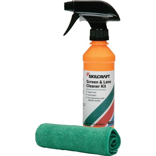 SKILCRAFT  Kit,Cleaner,Screen,Lens,Antistatic,Streak-free,12oz,2/KT,CL