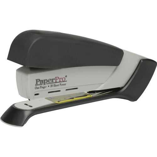 SKILCRAFT  Desktop Stapler, Spring-Powered, 20 Sht Cap.,Gray/Black
