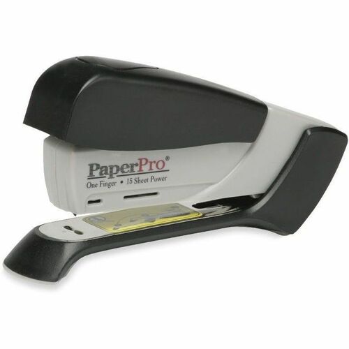 SKILCRAFT  Desktop Stapler,Spring Powered,15 Sht Cap.,Gray/Black