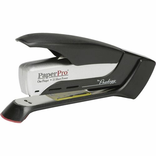 SKILCRAFT  Desktop Stapler,Spring Powered,25 Sht Cap.,Gray/Black