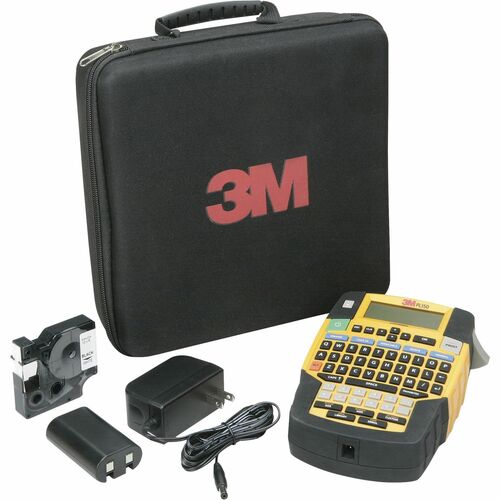 SKILCRAFT  Label Printer Kit w/Carry Case, Rechargeable, Orange