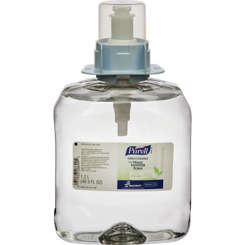 SKILCRAFT  Hand Sanitizer Foam Refill, f/PURELL APX Dispnsr,1200mL,3/BX