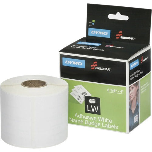 SKILCRAFT  Labels,Laser,/LabelWriters,2-1/4"x4",250/RL,1RL/PK,BK/WE
