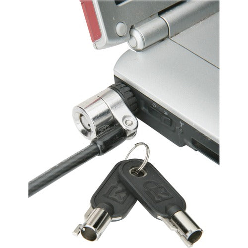 SKILCRAFT  Notebook Security Lock, T-Bar, w/keys, 6' Cable, Gray