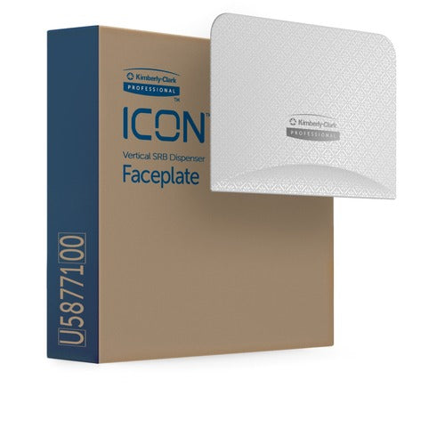 Kimberly-Clark Professional  Faceplate,f/2-RollTissueVertDisp,6"x1.5"x4.25",White Mosaic
