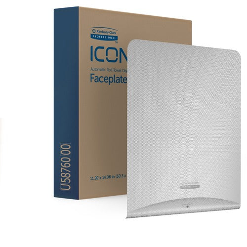 Kimberly-Clark Professional  Faceplate,f/Auto HardTowel Disp,12"x1.5"X15",Silver Mosaic