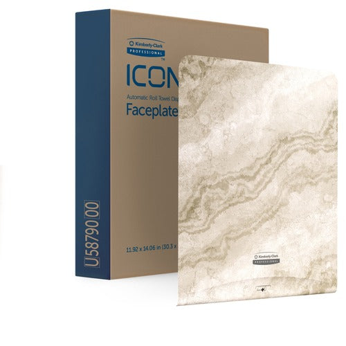 Kimberly-Clark Professional  Faceplate,f/Auto HardTowel Disp,12"x1.5"X15",Warm Marble