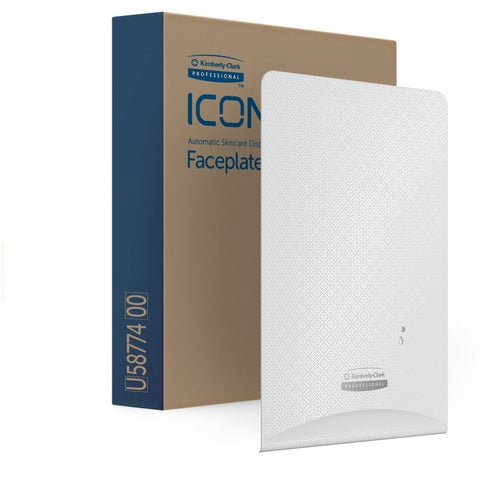 Kimberly-Clark Professional  Faceplate,f/ICON Skin Care Disp,7"x1-1/2"x10",White Mosaic