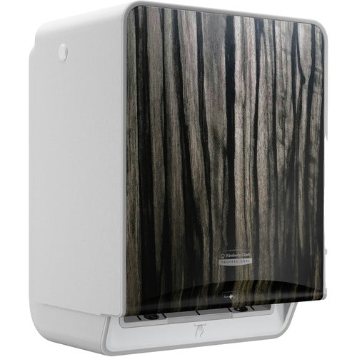 Kimberly-Clark Professional  Dispenser,w/Faceplate,Auto,f/Roll Towels,Ebony Woodgrain