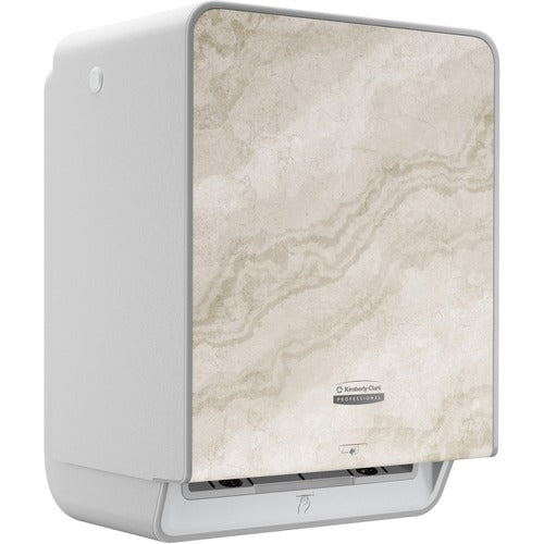 Kimberly-Clark Professional  Dispenser,w/Faceplate,Auto,f/Roll Towels,Warm Marble