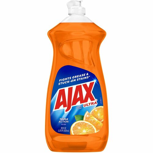 Colgate-Palmolive Company  Ajax Dish Liquid, 28oz., 9/CT, Orange