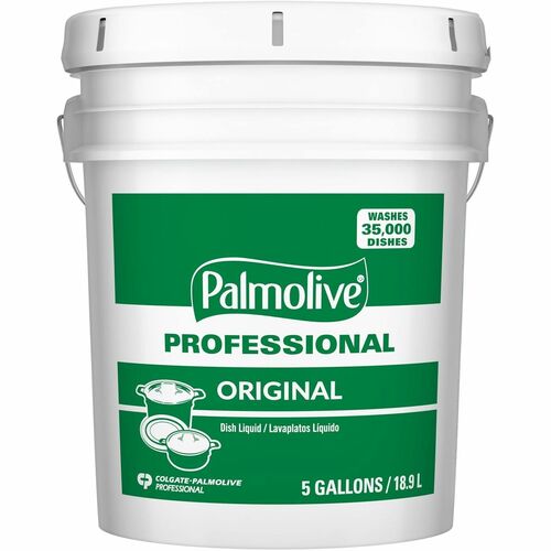 Colgate-Palmolive Company  Dishwashing Liquid, Palmolive Pro, 5 Gal, Green