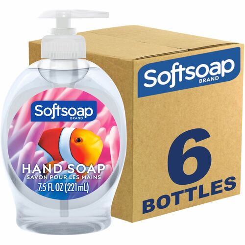 Colgate-Palmolive Company  Hand Soap, Liquid, Aquarium, 7.5 fl. oz, 6/CT, Clear