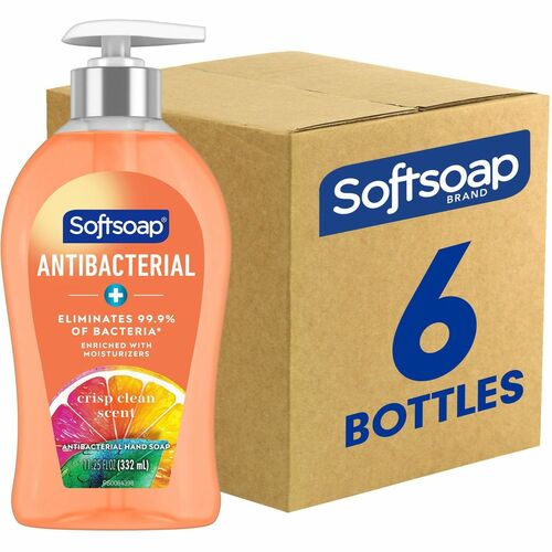 Colgate-Palmolive Company  Hand Soap, Liquid, Crisp Clean, Antibac, 11.25 fl oz,6/CT,OE