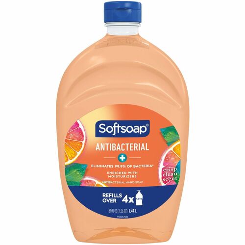 Colgate-Palmolive Company  Hand Soap, Liquid, Crisp Clean, Antibacterial, 50oz. Orange