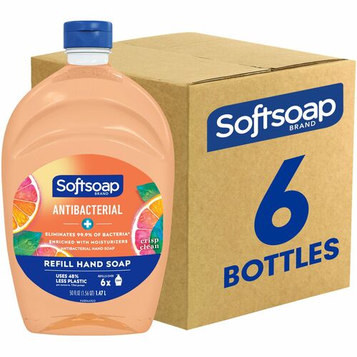 Colgate-Palmolive Company  Hand Soap,Liquid,Crisp Clean,Antibacterial,50oz,6/CT,OE