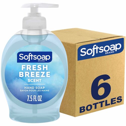 Colgate-Palmolive Company  Handwash, Fresh Breeze, Pump, 7.5oz, 6/CT, Blue
